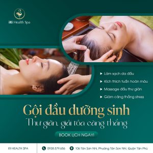Gội đầu dưỡng sinh không đơn thuần là làm sạch, mà là một liệu trình dưỡng sinh giúp thư giãn sâu – cải thiện sức khỏe toàn diện.
